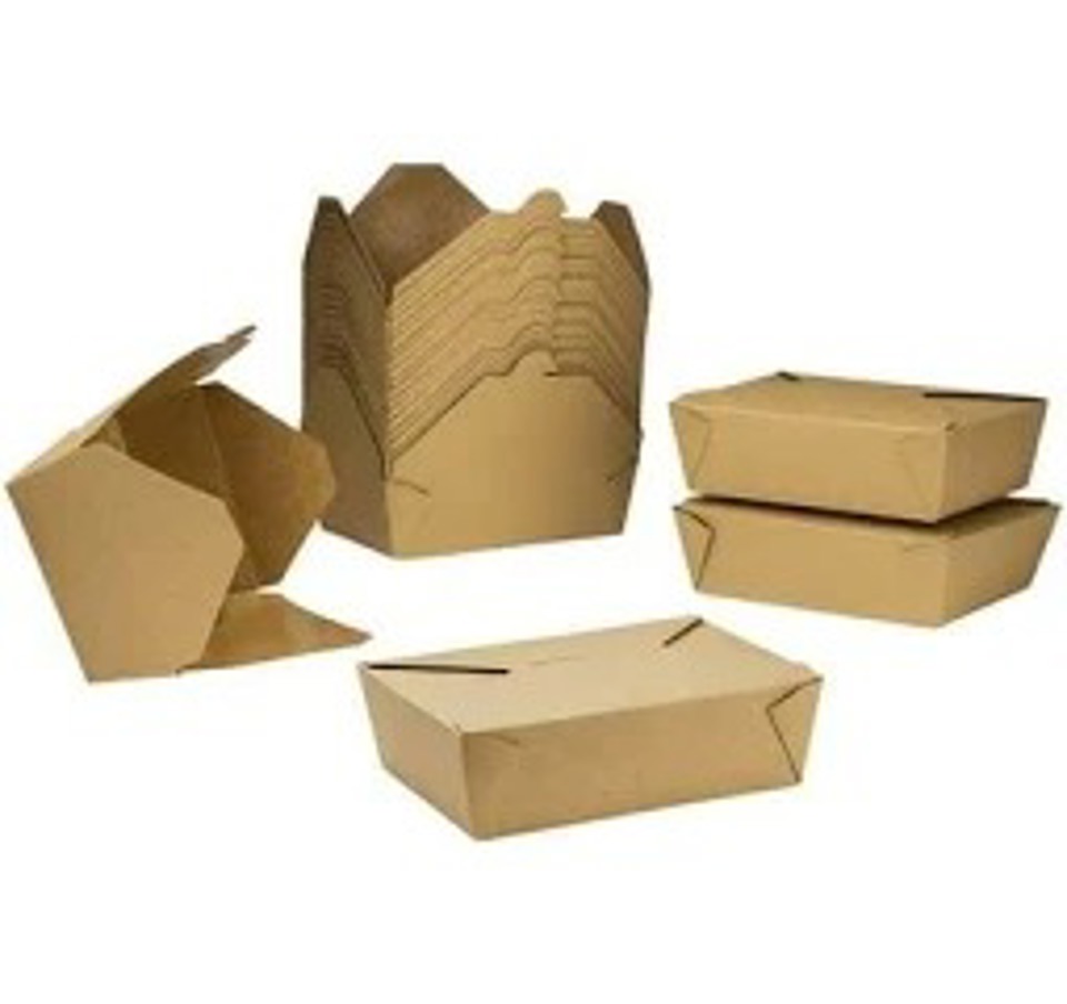 #2 Kraft Fold To Go Container, (200/cs)