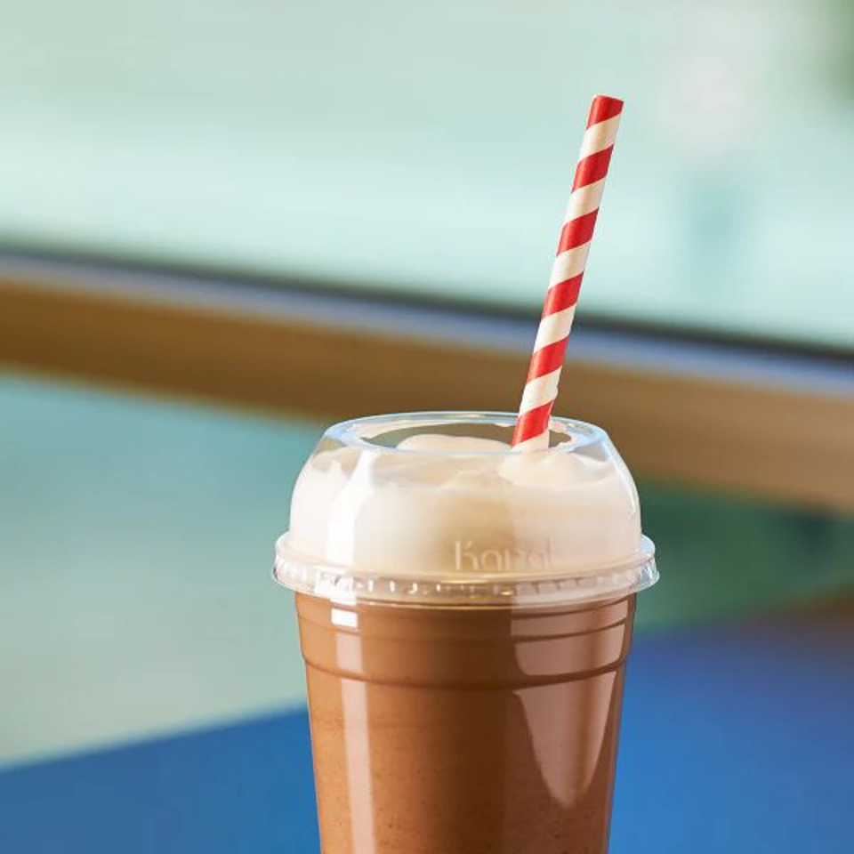 Plastic Dome Cup Lids,PET, Wide Opening, (1000/cs)