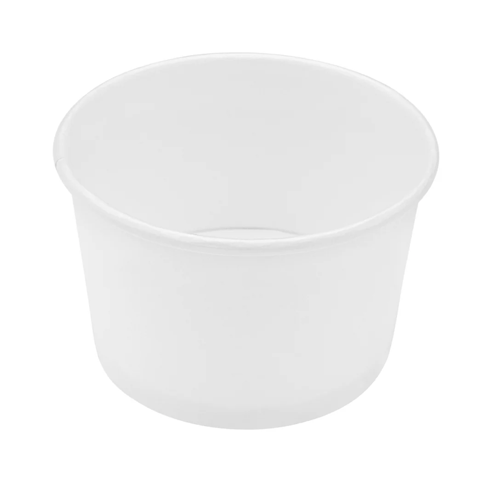 12 oz Cold/Hot Paper Food Container, Plain, (500/cs)