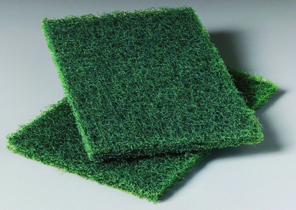 Green Scouring Pads 6 x 9, (10/pack)