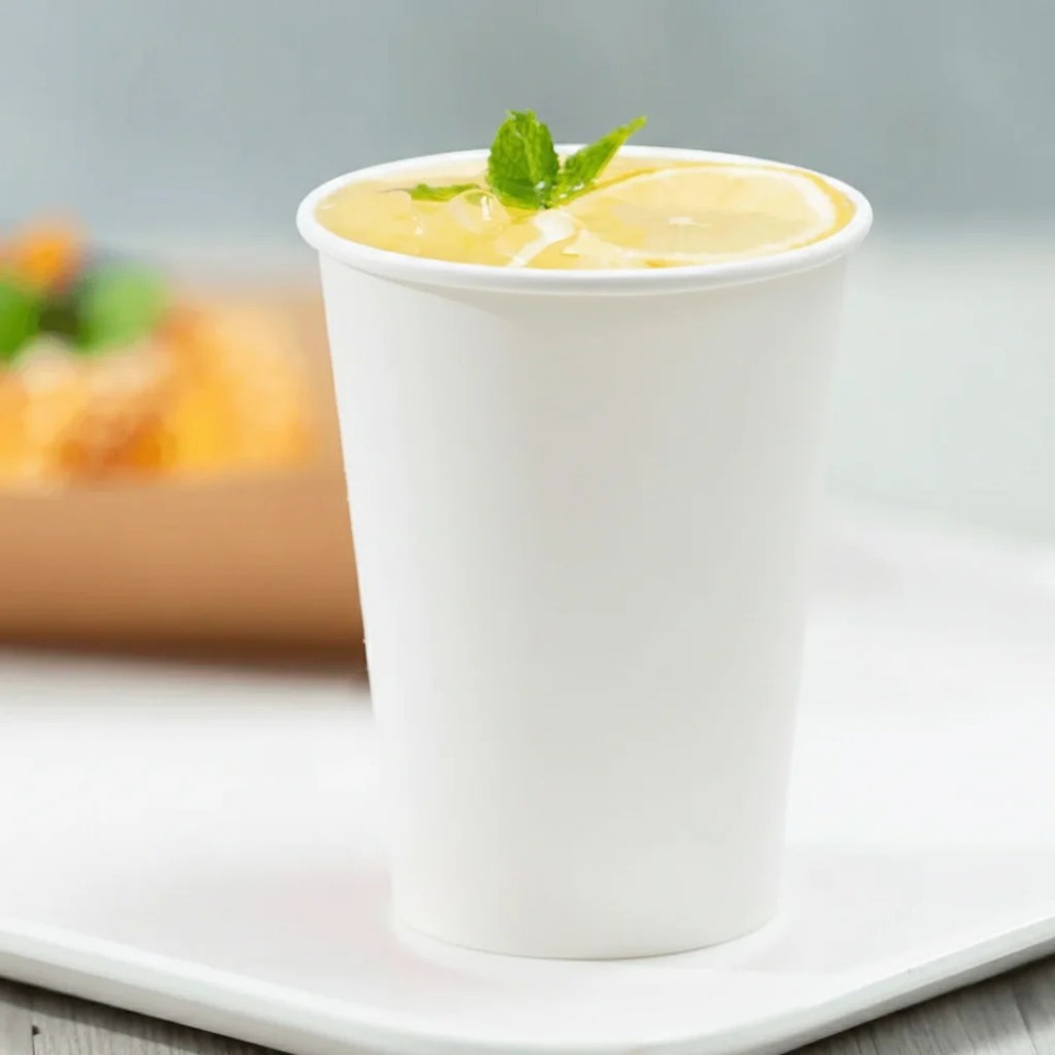 12oz Cold Paper Cup, White, (1000/cs)