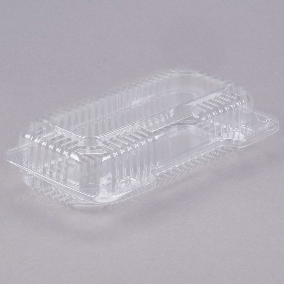 Dart 8-1/2 x 4-1/2 x 2 Clear Hinged Container, (250/cs)
