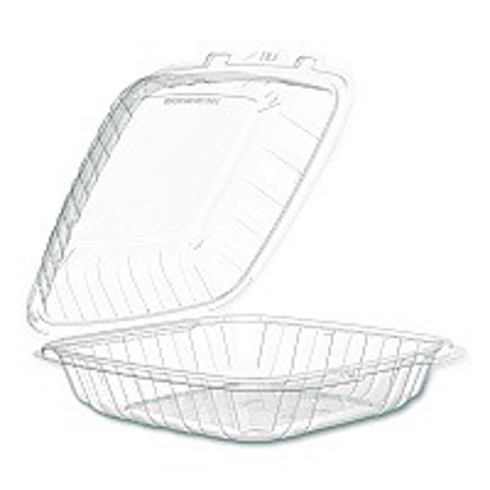 5" PET Plastic Sandwich Container, Clear, (500/cs)