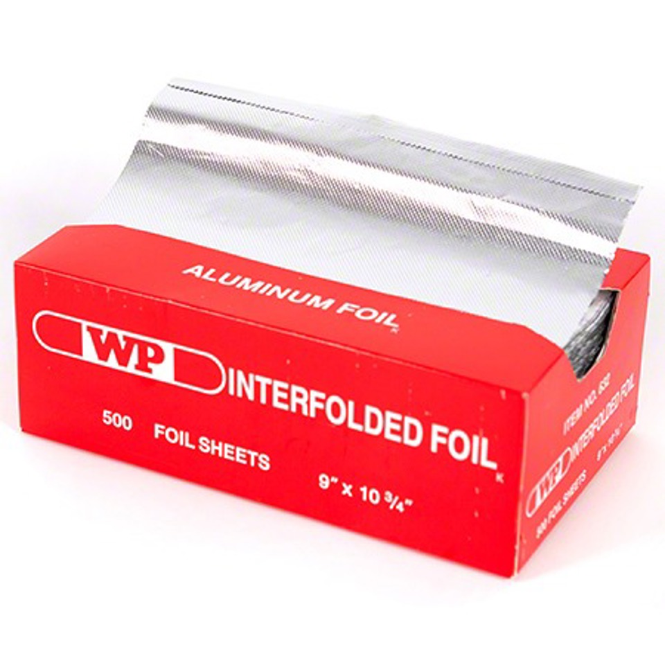 Interfolder Foil Sheets, 9 x 10-3/4", (500/box)
