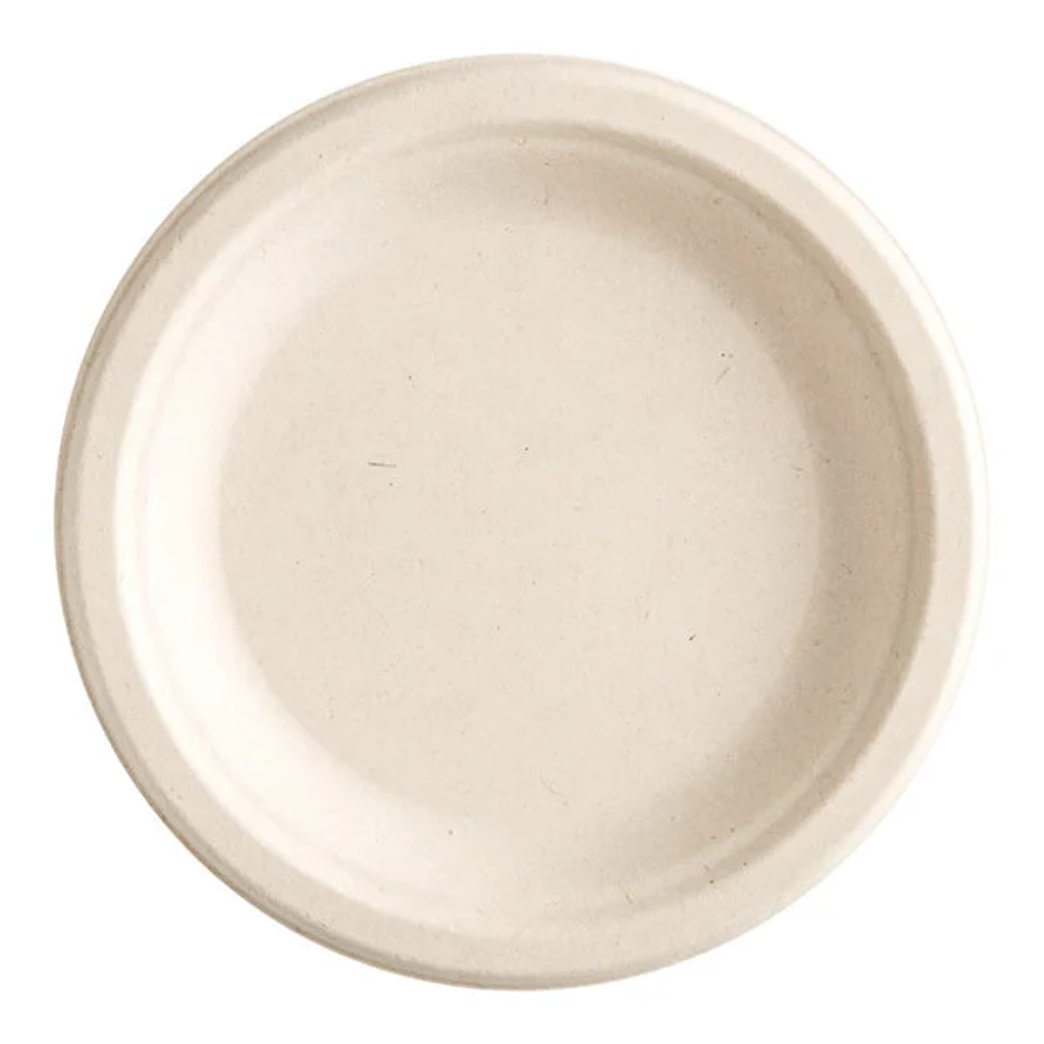 6"  Bagasse Plate, (1000/cs)