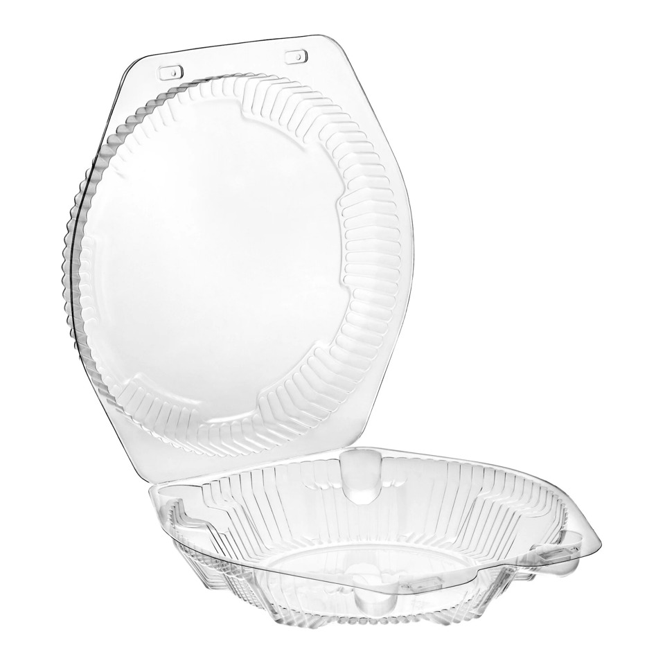 8" Clear Hinge Container, (200/cs)