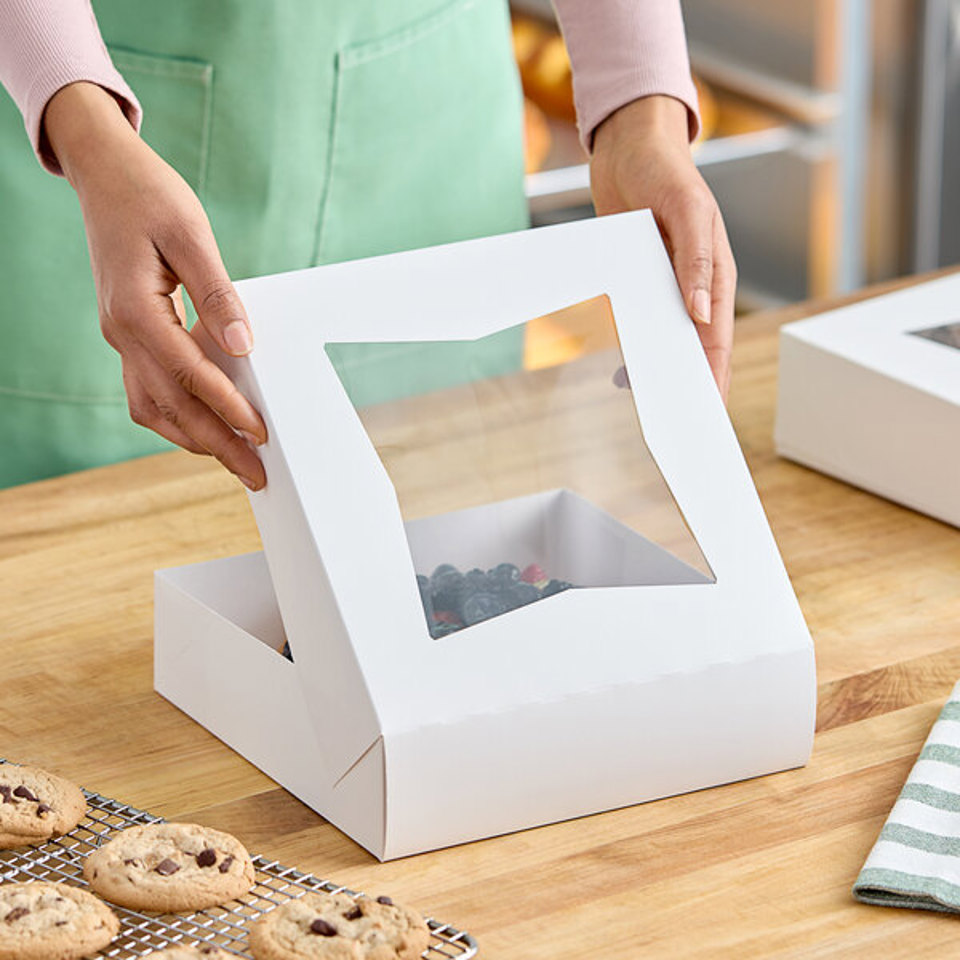 9 x 9 x 2 1/2  Pie Window Box,  (200/cs)
