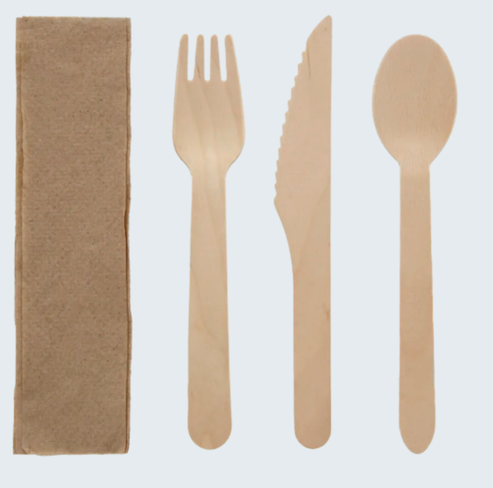 Cutlery Kit, Wooden (250/cs)