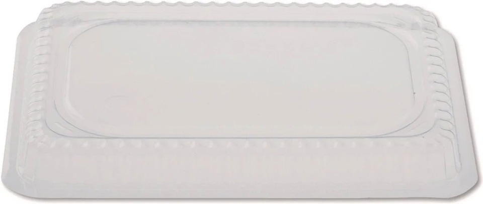 12in Plastic Oblong Dome Lids, (250/cs)
