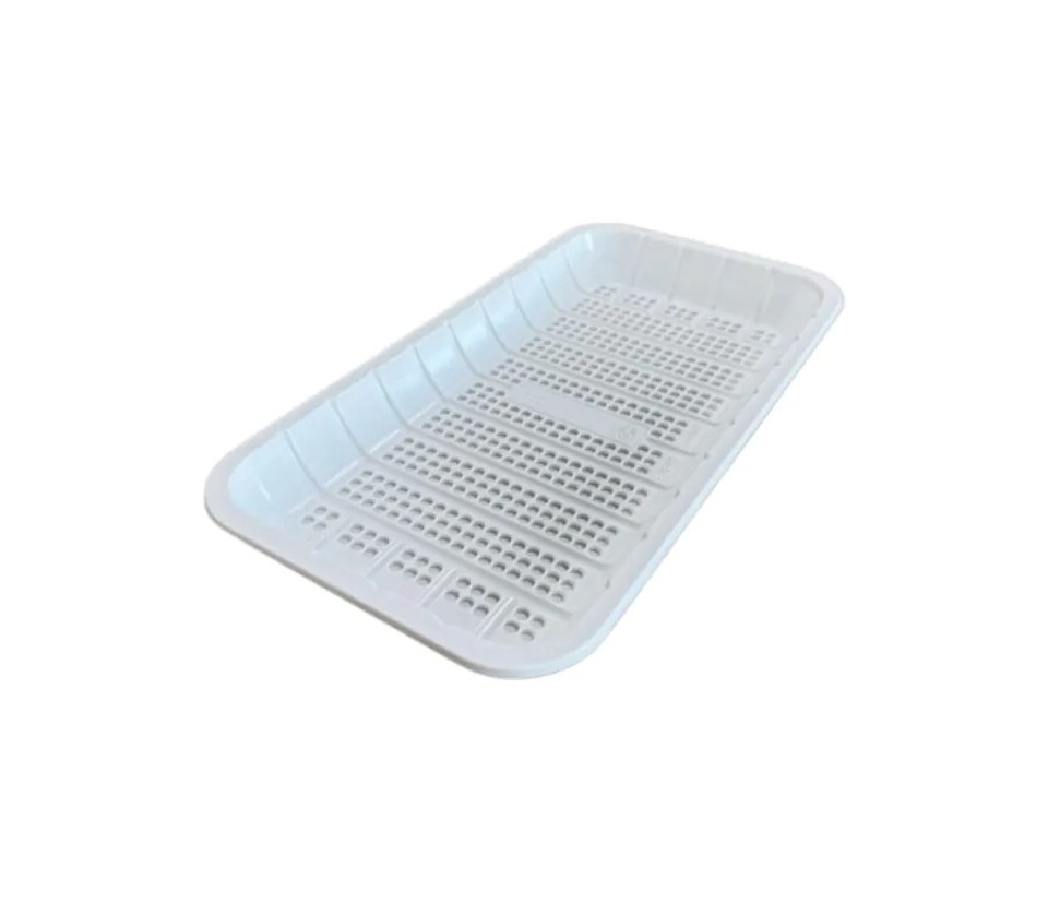 #10 PP Meat Tray White, (400/cs)