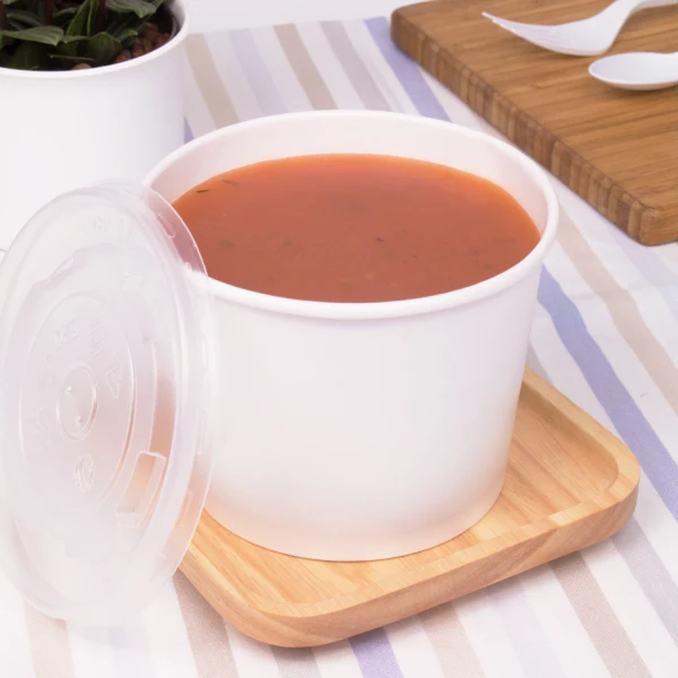 Karat 16oz White Food Container, 112mm, (1000/cs)