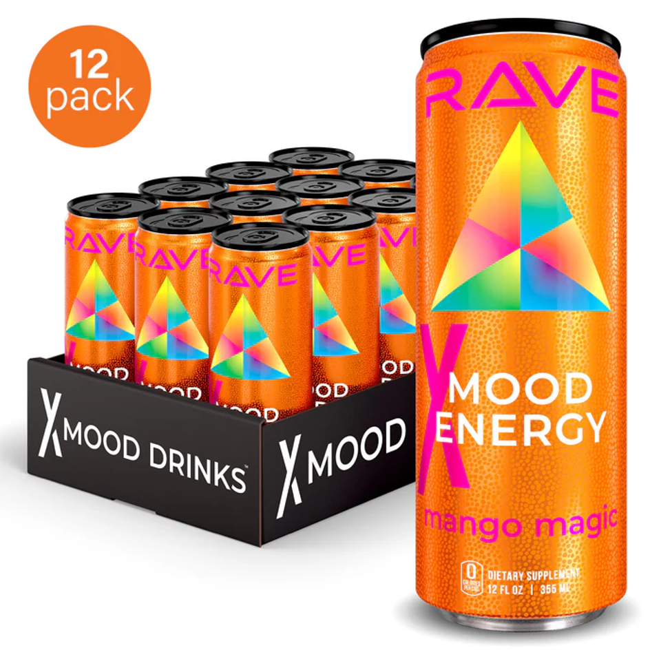 RAVE Mood Energy Drink Mango Magic
