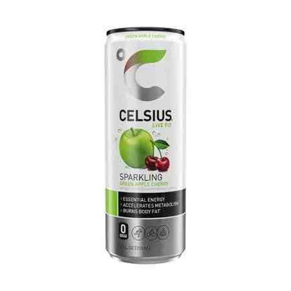 CELSIUS Sparkling Green Apple Cherry 12oz 12ct