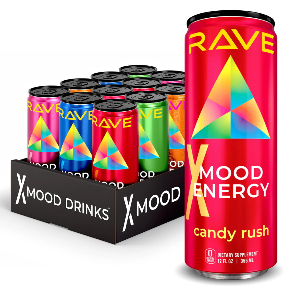 RAVE Mood Energy Drink Candy Rush