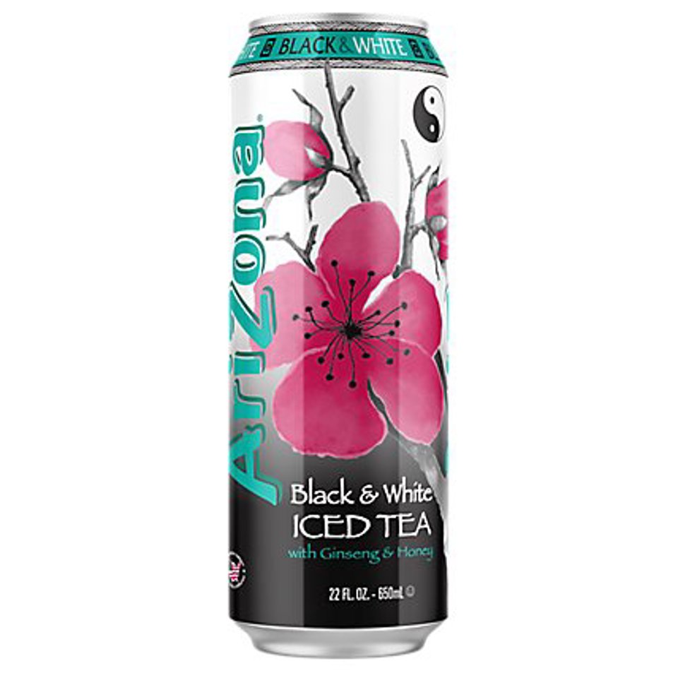 ARIZONA 22oz Black & White Iced Tea 24ct