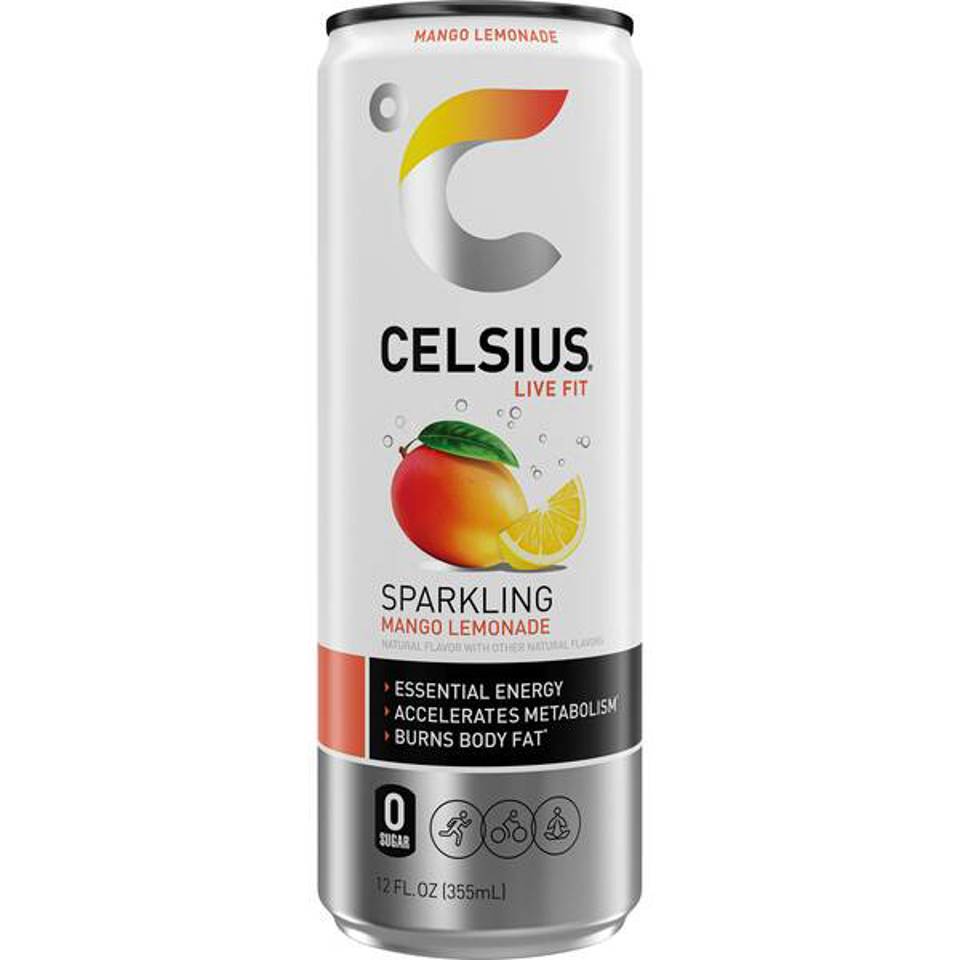 CELSIUS Sparkling Mango Lemonade 12oz 12ct