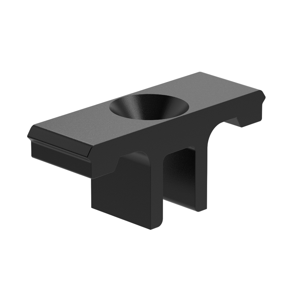 Middle PVC Glass Clamp, 25 pcs