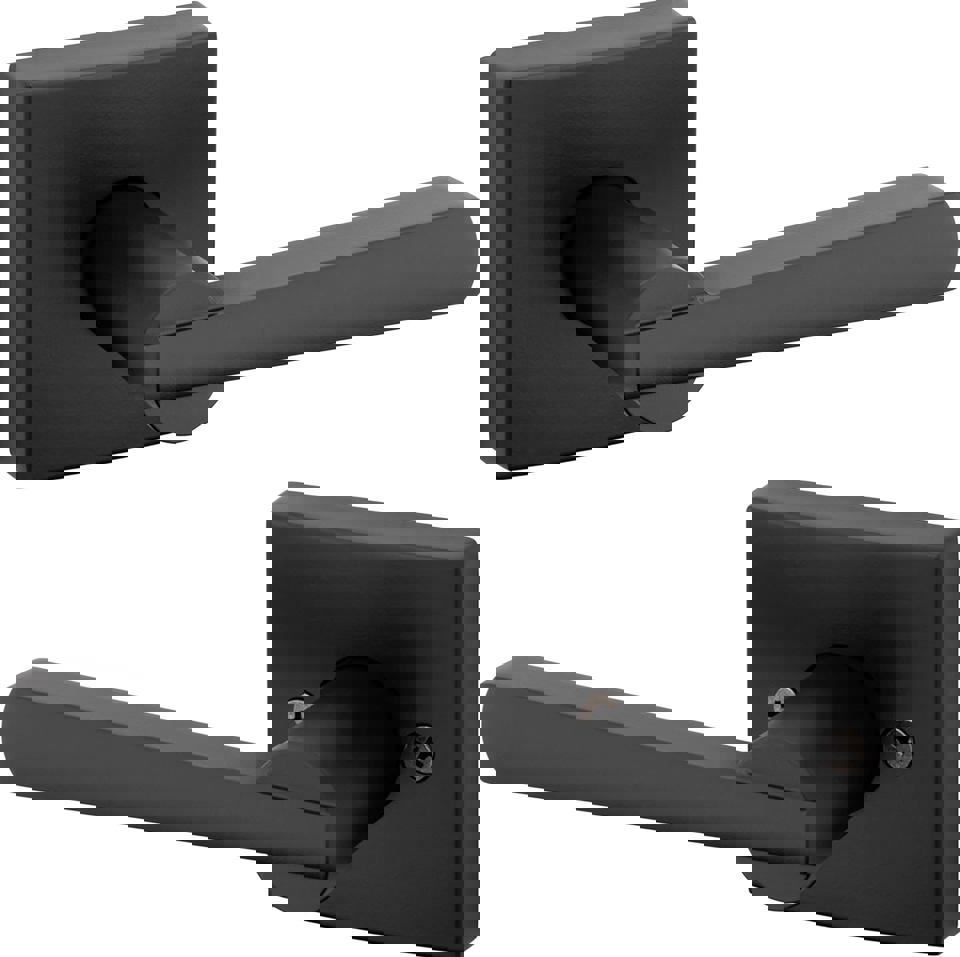 Baldwin Spyglass Passage Door Lever Set - Matte Black