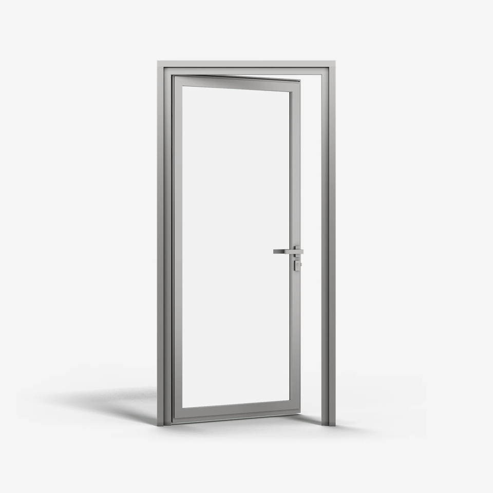 KOMPAS Single Swing Door - LH In - Satin Anodized, 36" x 84"