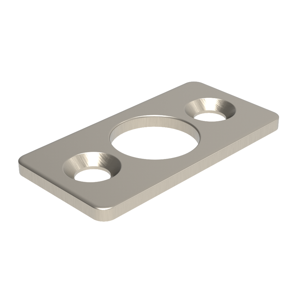 Corner Flush Bolt 150x19mm with Strike