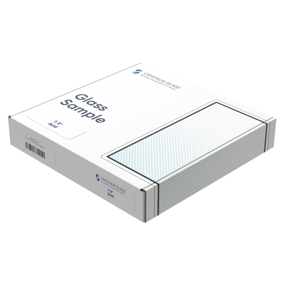 1/2'' Acid Tempered Glass Sample