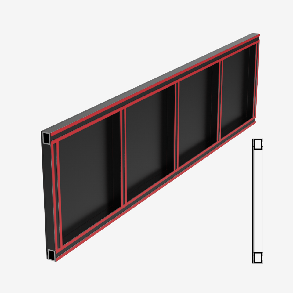 ADA kick-plates for Kompas ultra slim doors
