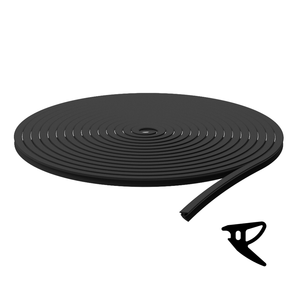 Gasket for KOMPAS FRAMED doors for 5/8" glass - 1'