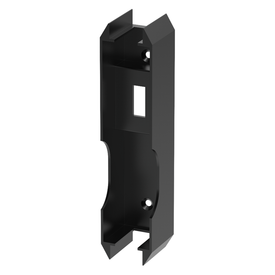EUR Center Lock Wall Strike - Black