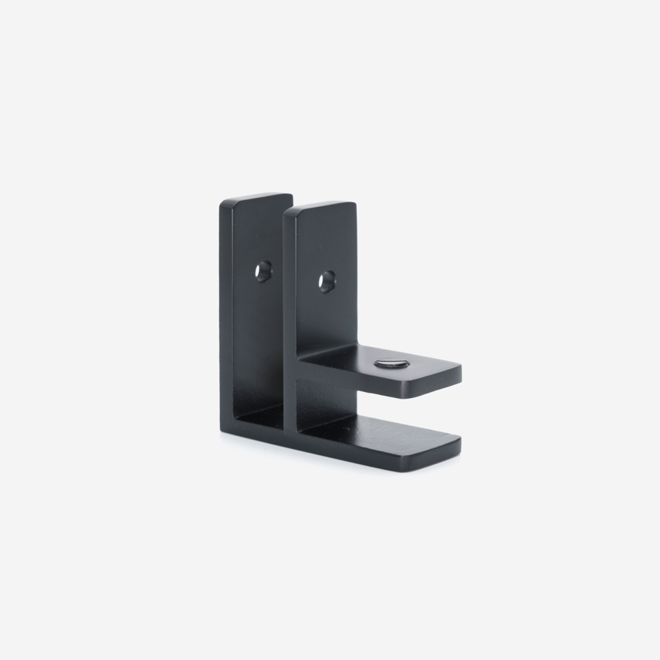 CG Matte Black 90 Degree Glass Clamp