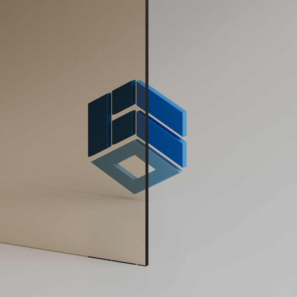 1/2'' Bronze Tempered Glass Sample