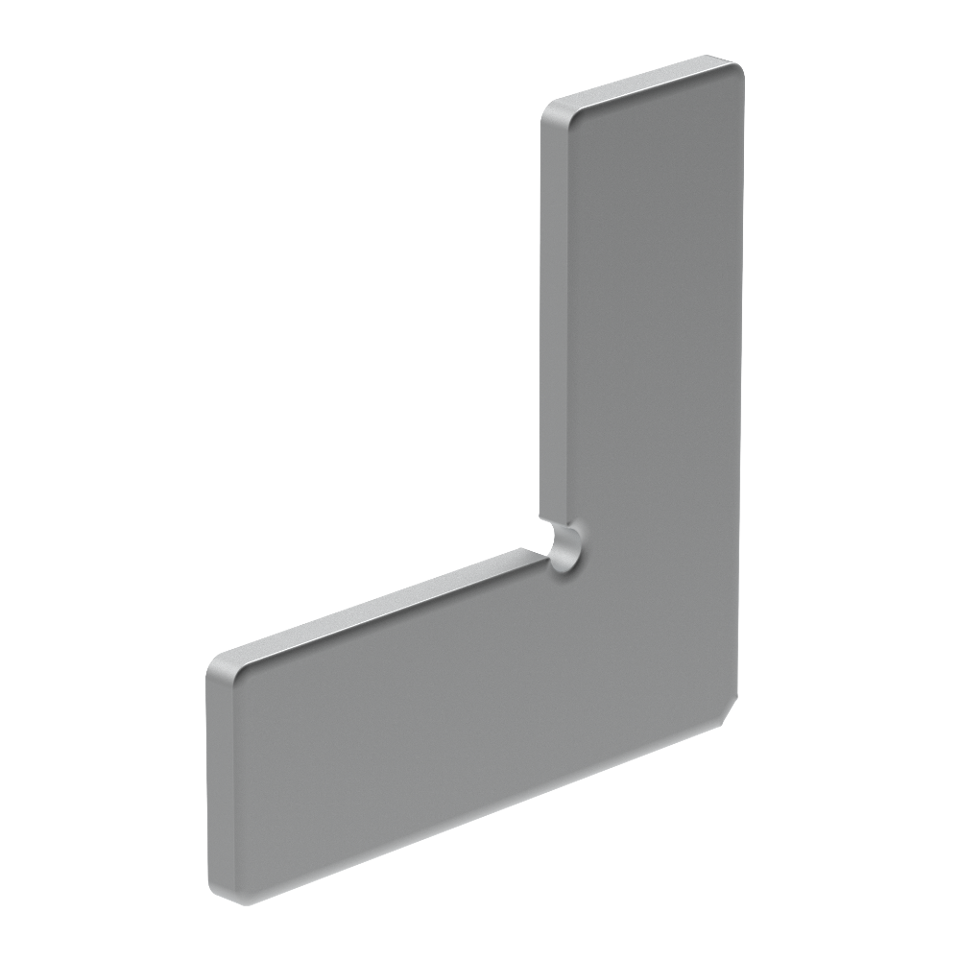 90 Degree U-Channel Floor Bracket - Set of 2