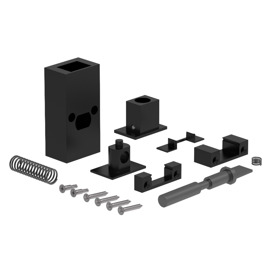1116 Step-On Lock - Black Anodized