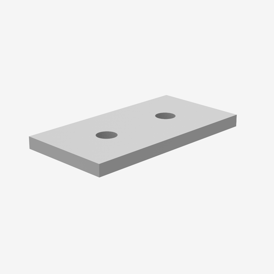 Shim for CGF/CGS Bottom Guide - 1/8" - Gray