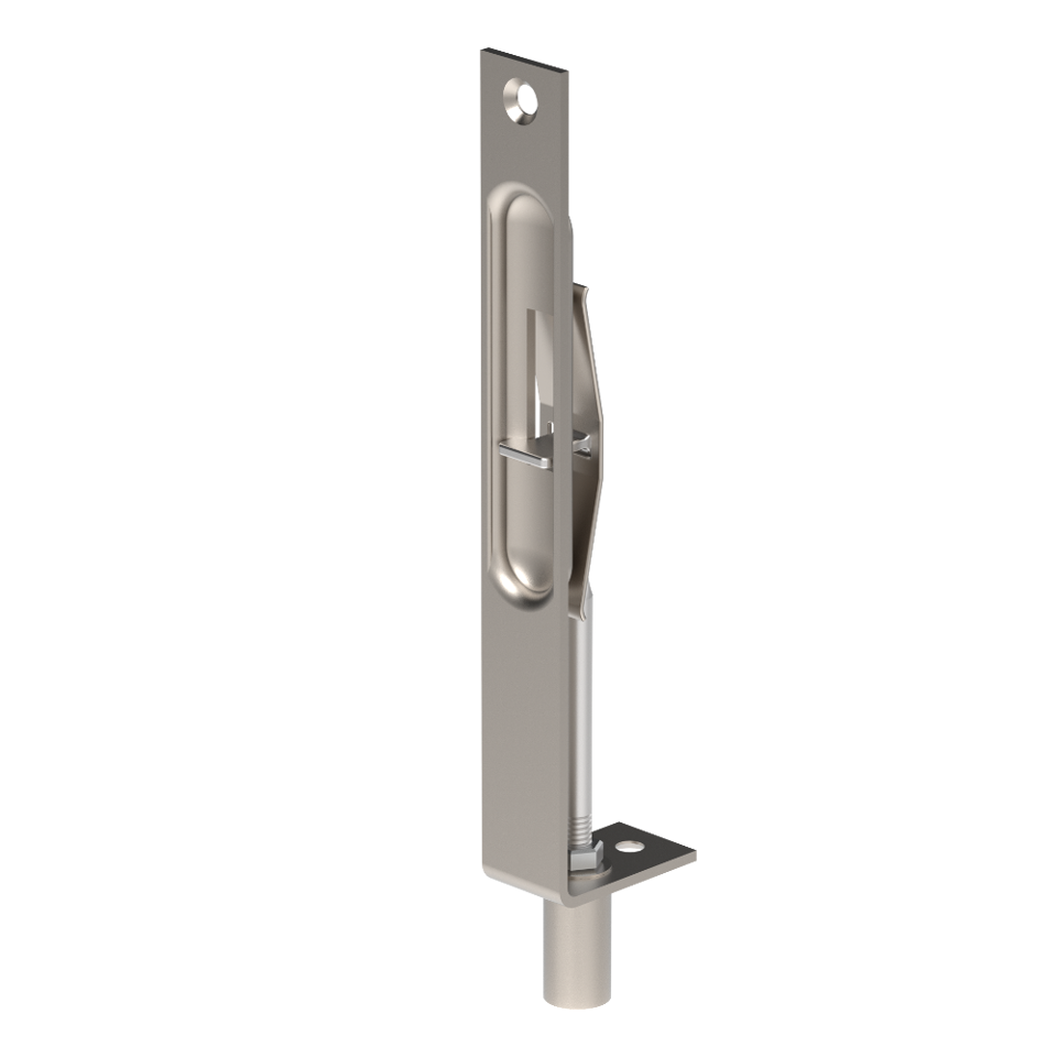 Corner Flush Bolt 150x19mm with Strike