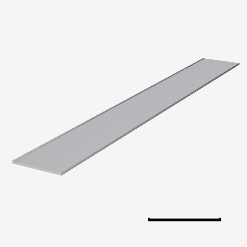 Decorative Mullion for KOMPAS 24-13/16" - Satin Anodized