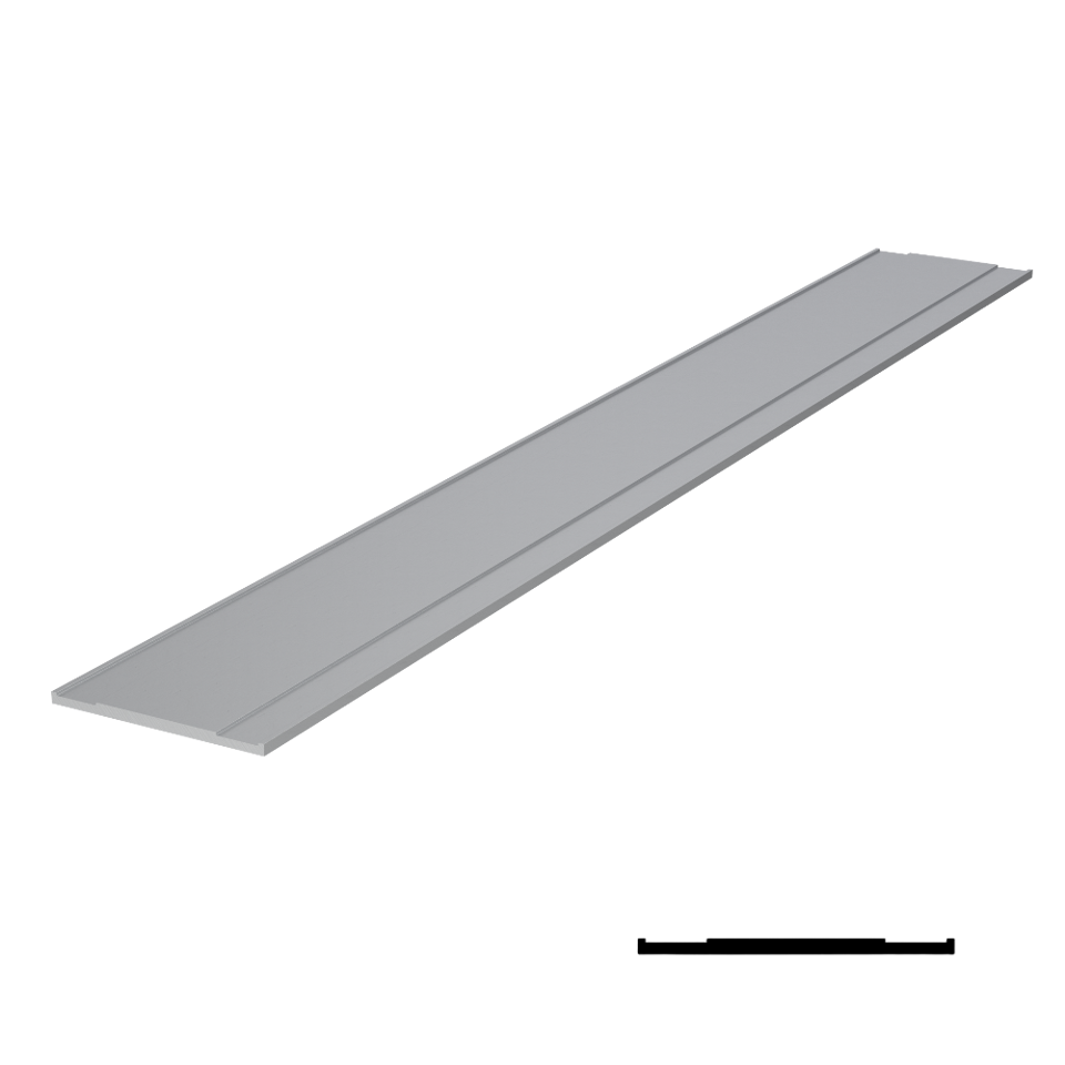 Decorative Mullion for KOMPAS 120" Stock Length - Satin Anodized