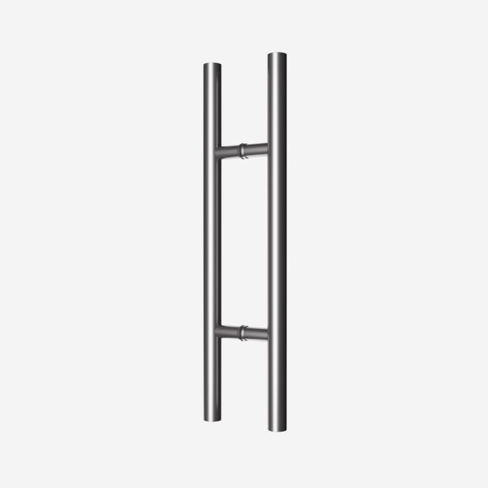 24" Ladder Style Back-to-Back Pull Handle - Polished stainless steel