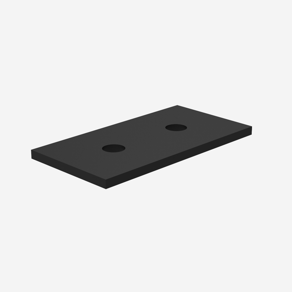 Shim for CGF/CGS Bottom Guide - 1/16" - Black