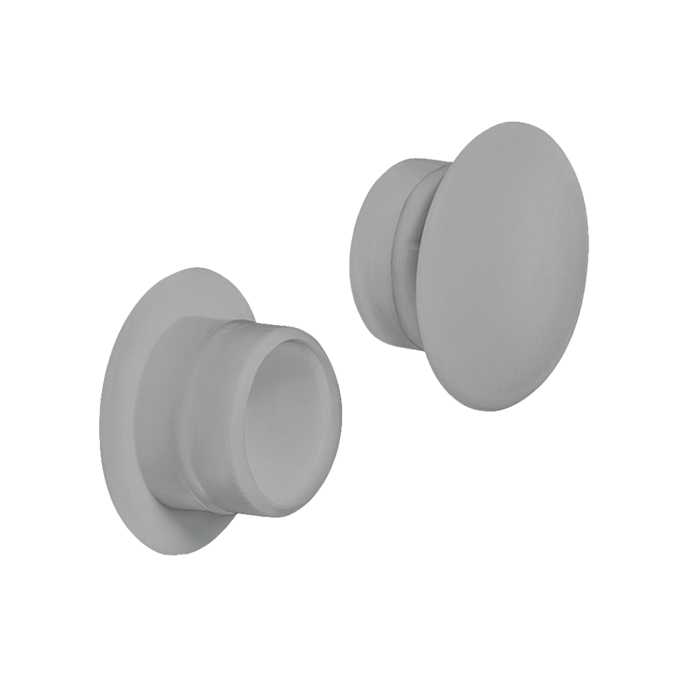 Gray Plastic Plug 1/2" - Pack of 10 pcs