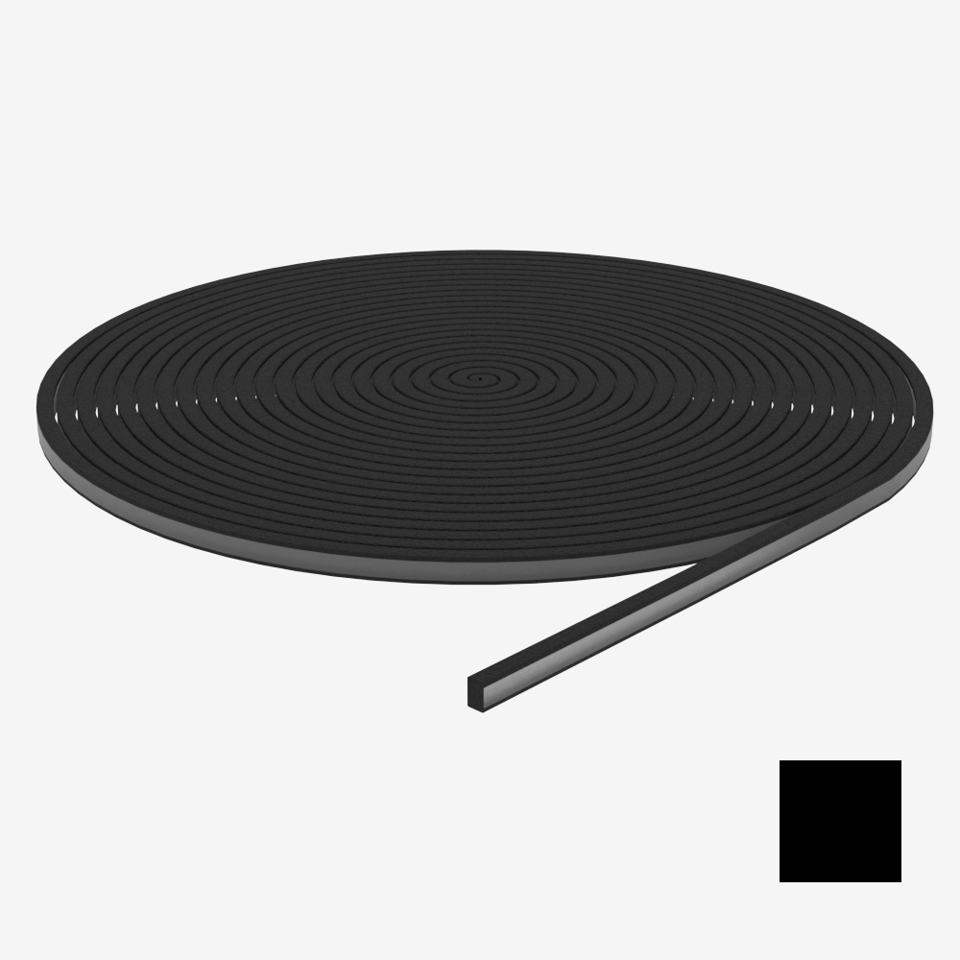 EPDM Profile Gasket - 1/4" Glass - 50'