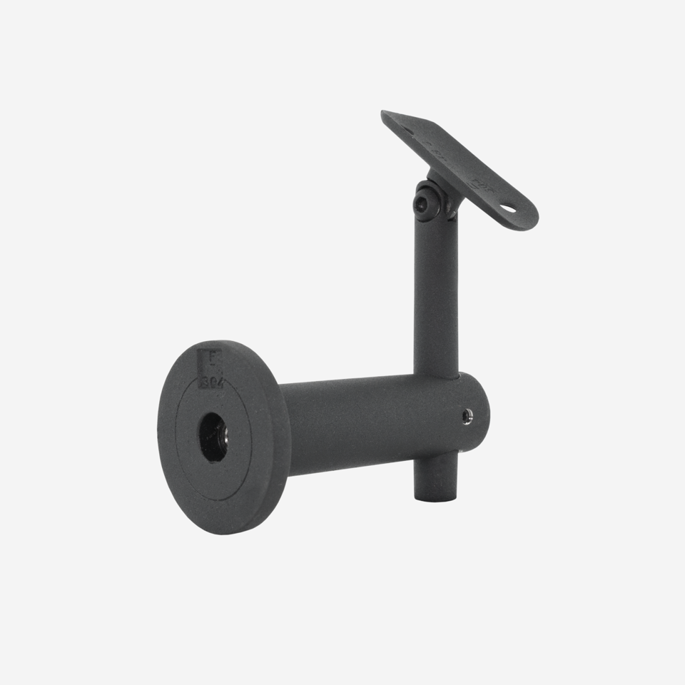 CG Matte Black Wall Mount Bracket with Round Adapter Plate