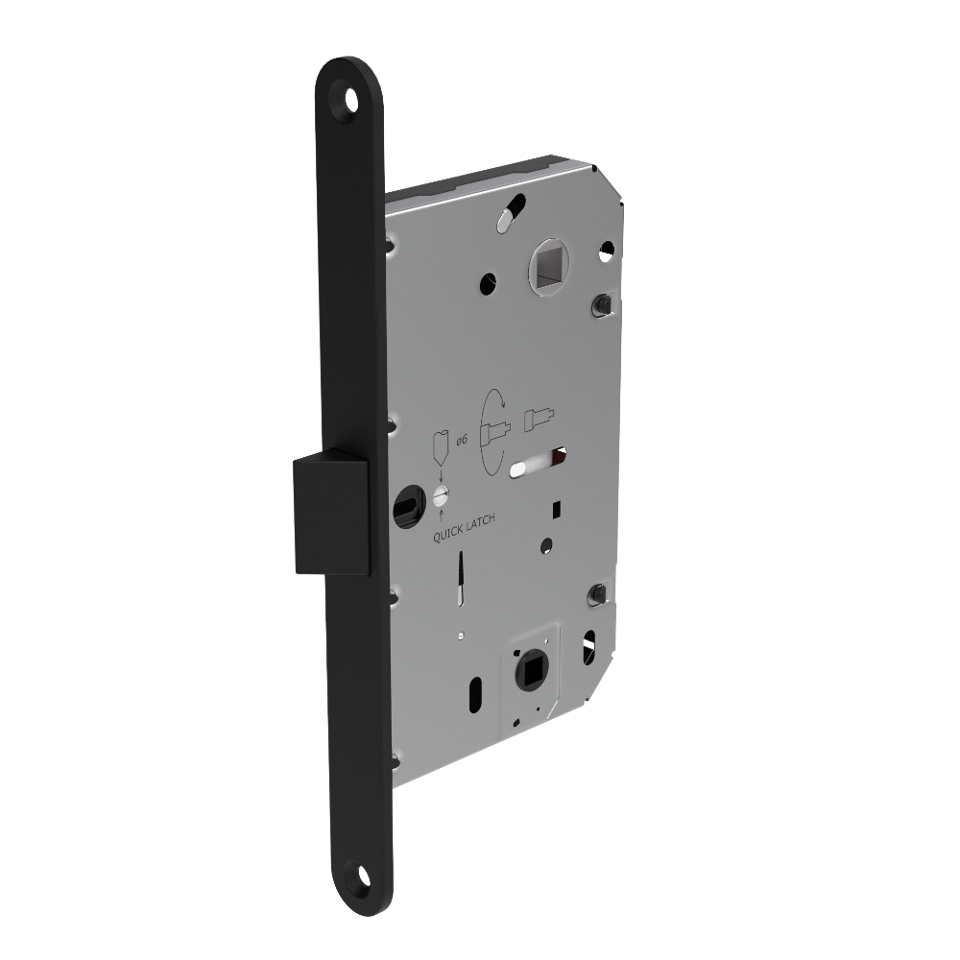 Deadlock (Mortise EUR Thumbturn and Handle) - Black