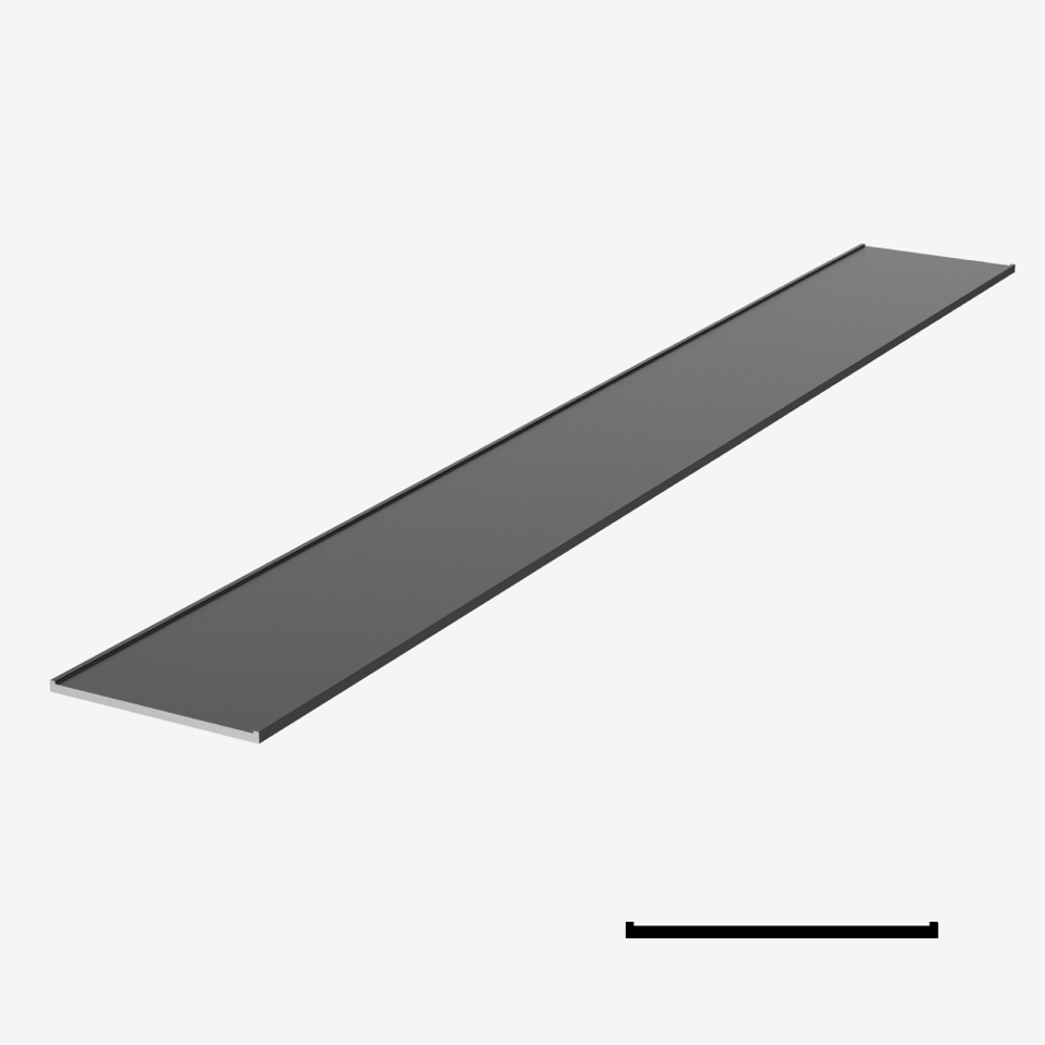 Decorative Mullion for KOMPAS 24-13/16" - Black Matte