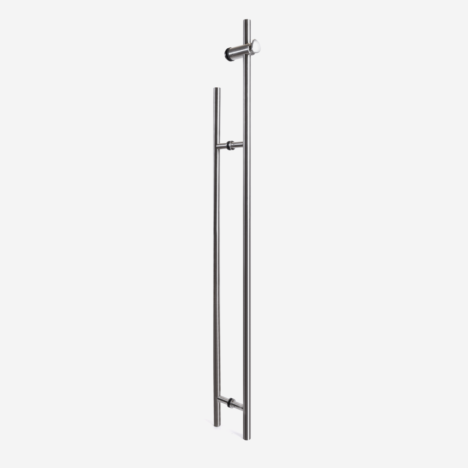 52-7/8" Designer Locking Ladder Pull Handle - Brushed Stainless Steel