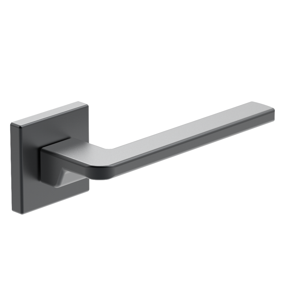 Modena Lever Handle - Black Brushed Nickel